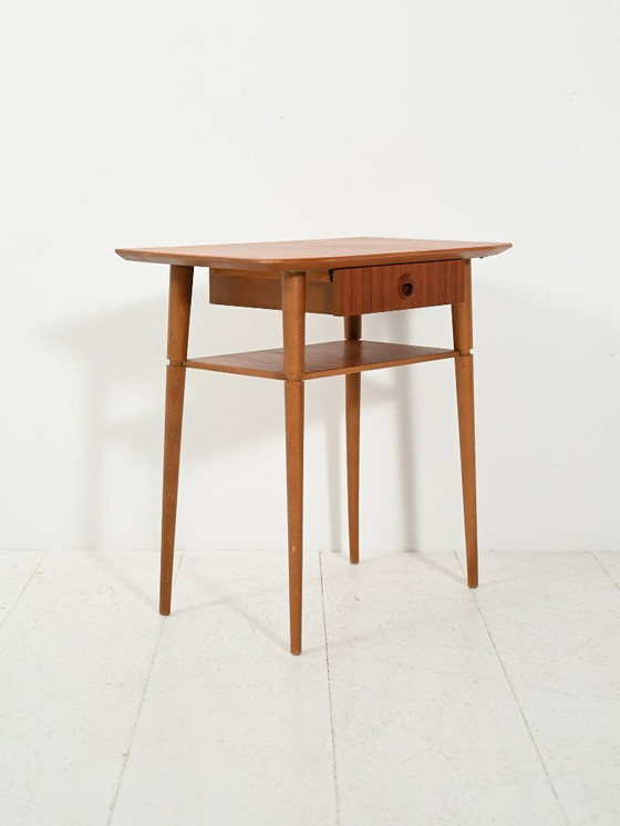 Image 1 of Comodino scandinavo in teak degli anni '60