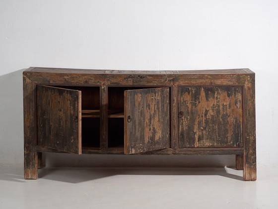 Buffet bas ancien style wabi sabi (c.1900) #24, Bois, Fer, Noir (photo 51 sur 57)