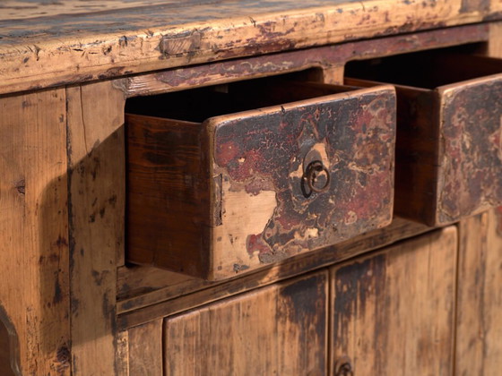 Credenza antica in legno di pino – Cina, circa 1930 – Credenze, Iron (photo 20 of 40)