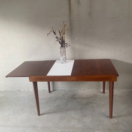 Vintage extendable rosewood dining table
