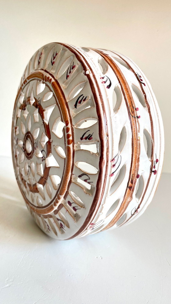 Image 1 of Lámpara de pared de terracota esmaltada artesanal en el centro de Burdeos