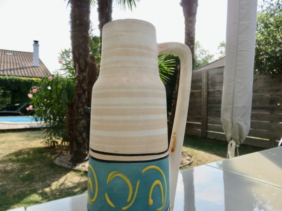 Ceramic Vase with Handle "Germany" 1970 (photo 3 of 9)