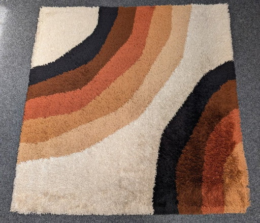 Vintage rug, Herforder carpet, 1970s