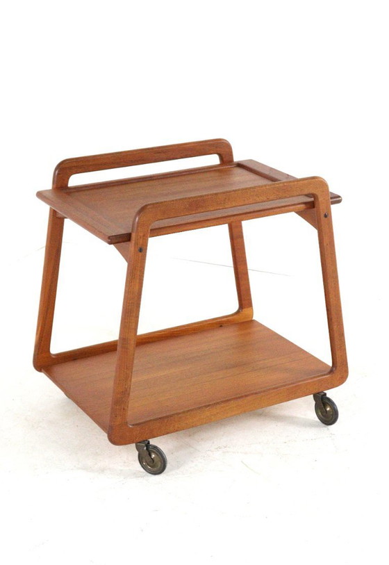 Image 1 of Sika mobler trolley 'Knebel' met omkeerbaar 'dien'blad vintage Deens