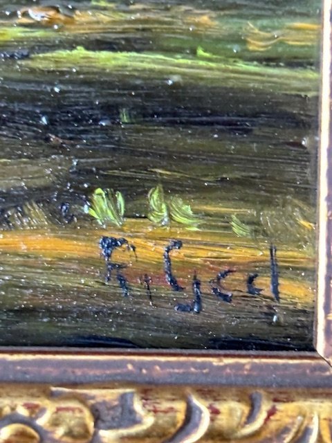 Image 1 of Schilderijen Kunstschilder R Van Geel (20ste Eeuw)