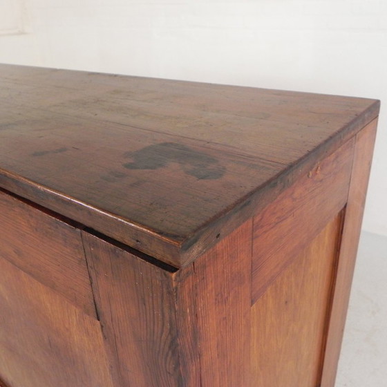 Kiefernholz-Schulplanschrank, Architektenschrank, Kartenschrank, 1930er Jahre – Aufbewahrungsschrank, Wood (photo 20 of 22)