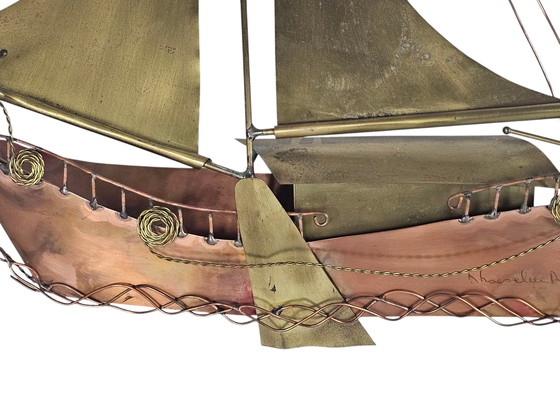 Image 1 of Design belga - Daniël Dhaeseleer - Scultura da parete di metà secolo anni '70 - Vintage