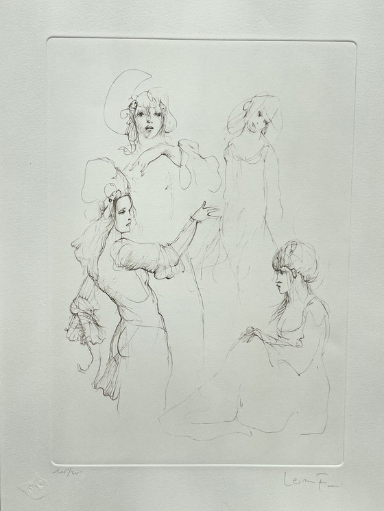 Image 1 of Leonor Fini, Rare Lithograph on Arches Paper, Circa 1980