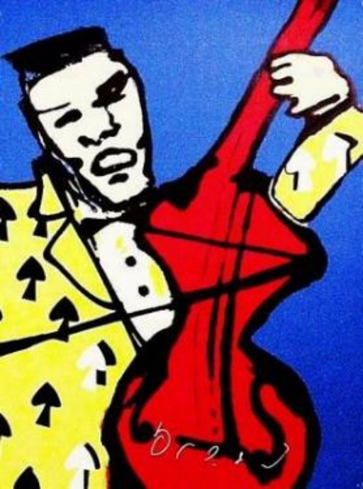 Herman Brood--The Cello Player--Hand-signed!!!