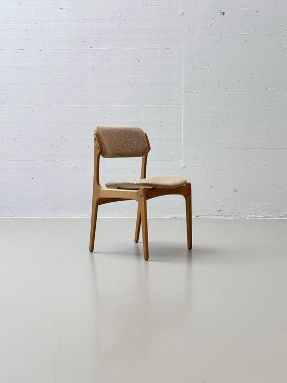 Image 1 of Set de 6 chaises modèle No.49 d'Erik Buch pour O.D. Møbler A-S au Danemark, années 1960