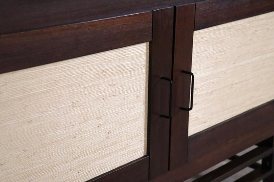 Image 1 of Leonardo Fiori voor ISA Bergamo Dressoir in Wengé en zeegras 1950