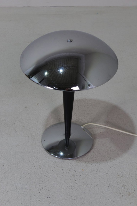 Image 1 of Lampe de table vintage IKEA, lampe champignon chromée