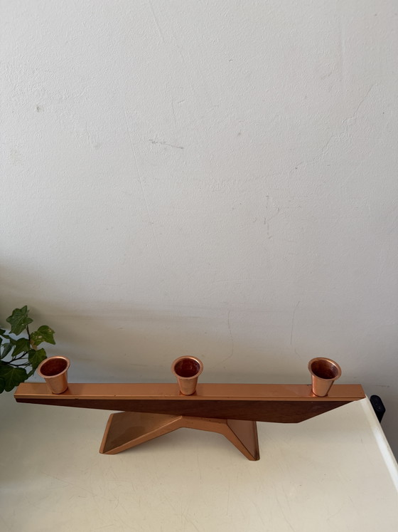 Image 1 of Mid Cemtury Scandinavisch design kandelaar 