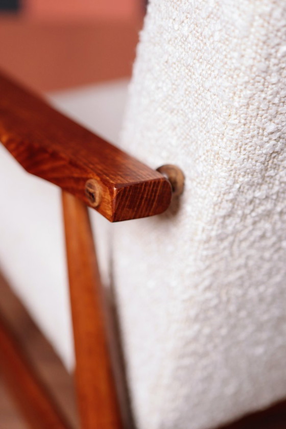 Image 1 of Vintage Lounge Chair Wit Bouclé Mid Century Design