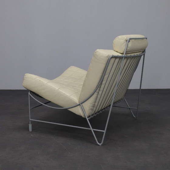 Image 1 of Poltrona lounge in pelle "Volare" in stile postmoderno, disegnata da Jan Armgardt per Leolux (anni '90).
