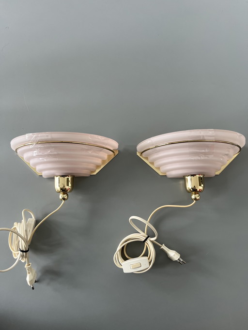 Vintage Wall Lights Set by Lakro Amstelveen