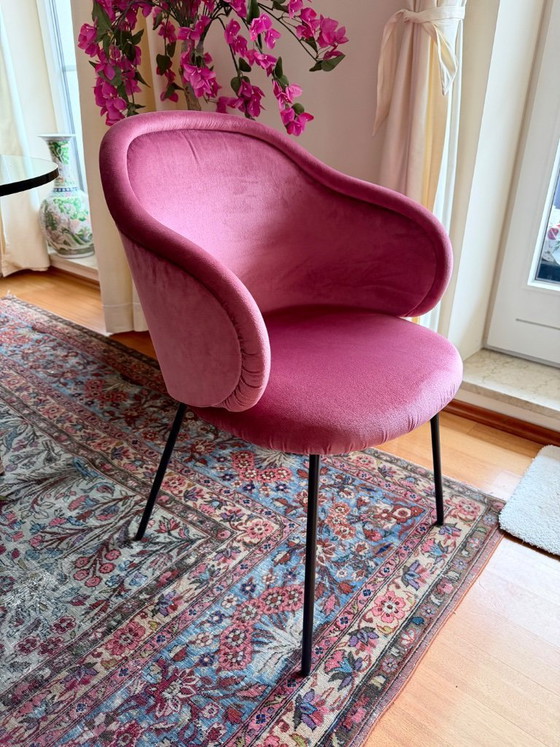 Image 1 of 6 Stühle de diseño „Ona Curved“ – Rosado