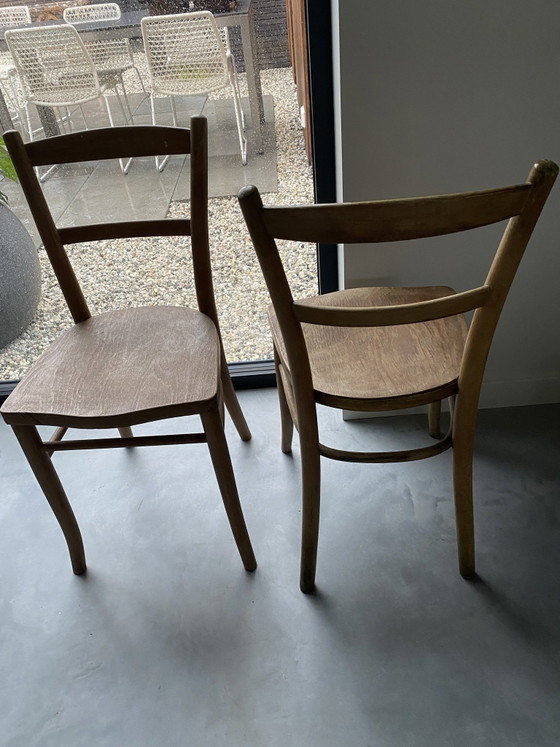 2x Thonet Stuhl – Esszimmerstühle, Holz (photo 5 of 10)