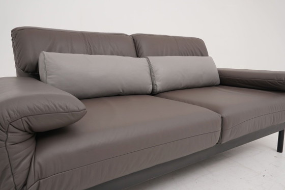 Image 1 of Canapé deux places Rolf Benz Plura 380 Relaxsofa en cuir marron