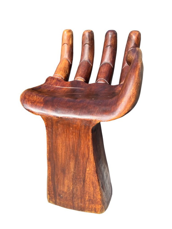 Pedro Friedeberg "Hand Chair" Design hand chair sculpture – Stools, Wood (photo 10 of 22)