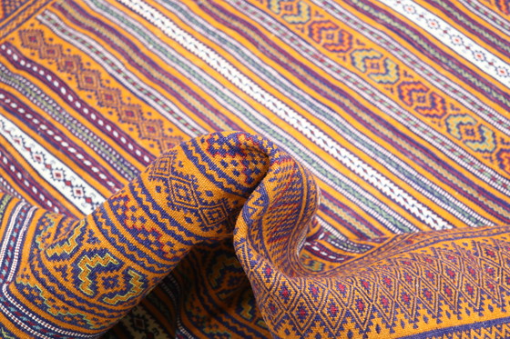 Image 1 of Afghaanse Kelim Deco Kunst Handgeweven Nieuw Vloerkleed 285 x 187 cm