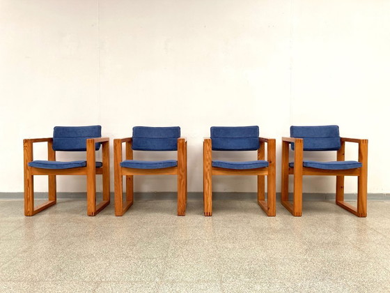 Image 1 of Set van 4 Ate van Apeldoorn kubus stoelen 1970's