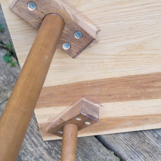 Image 1 of Vintage bijzettafel met vogelmotief, jaren 60-70