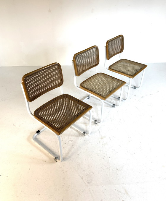 Image 1 of 3x vintage Cesca S32 webbing chair '70