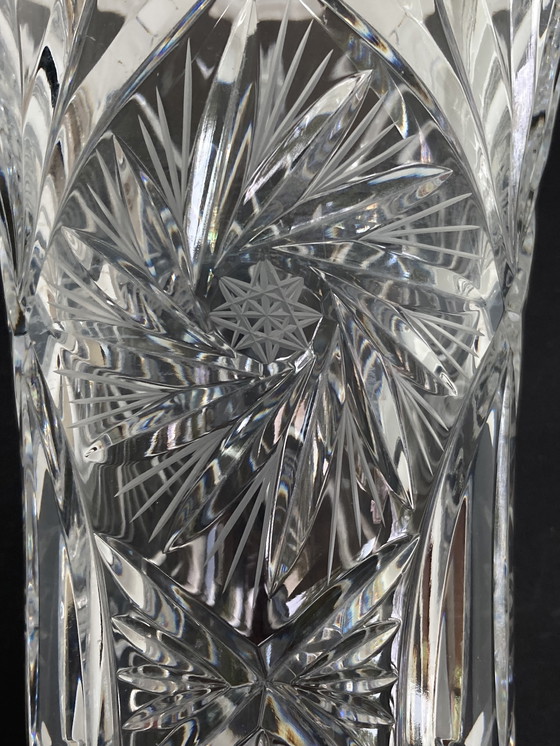 Image 1 of Elegance vintage hand-cut crystal vase 70/80’s