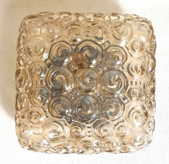 Image 1 of Plafonnier Helena Tynell escargot Années 60 Largeur 23 cm