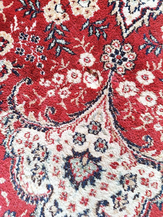 Image 1 of Groot vintage tapijt van puur wol met Perzisch dessin, 240x340 cm, gemaakt in Frankrijk.