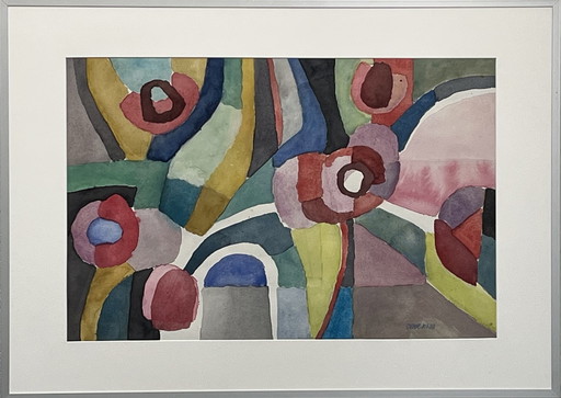 Tulipes, aquarelle de Dinieks