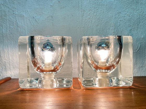 Image 1 of 2 light cube table lamps by Peill & Putzler, 1970s design