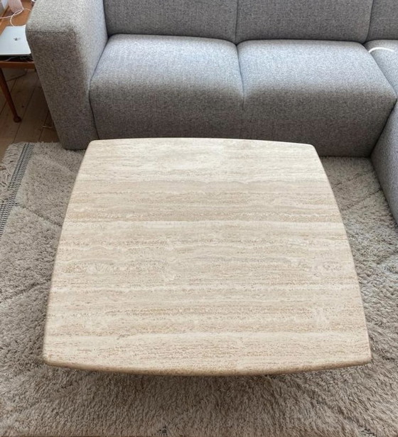 Image 1 of Vintage travertine coffee table (like new)
