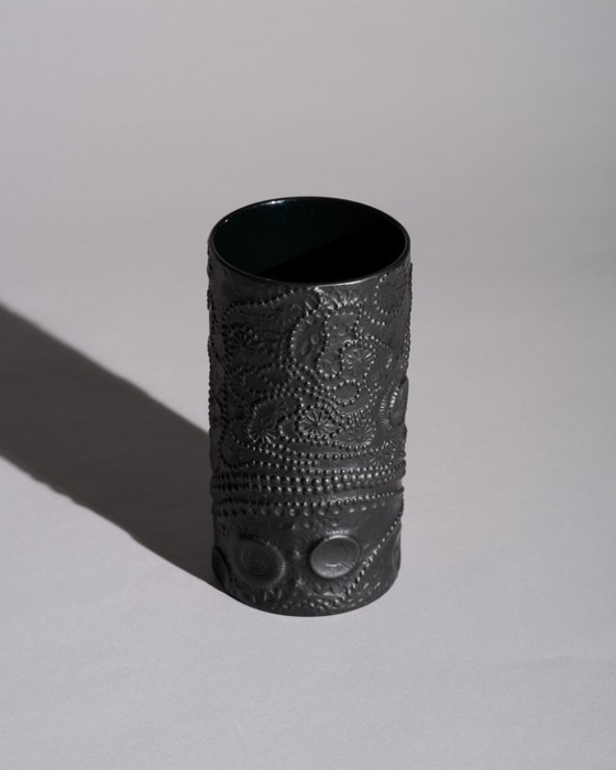Image 1 of Martin Freyer Rosenthal Studio-Linie Bisque Porcelain Relief Brutalist Vase Duo