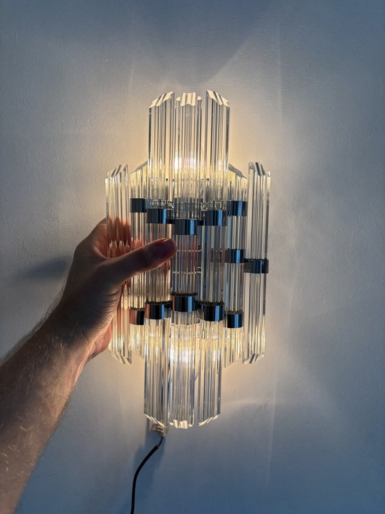 Set Vintage Design Applique Quadriedri Triedri Fatte a Mano – Proluze Barcelona, Glass (photo 8 of 14)