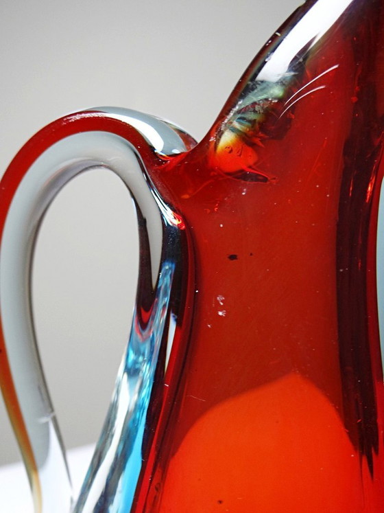 Image 1 of Sommerso pitcher vase att. Flavio Poli, Murano 1960-1970