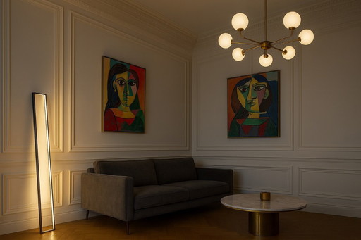 Cornice vloerlamp zwart