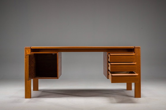 Image 1 of Freistehender Teakholz-Schreibtisch von GV Møbler, Mid-Century, 1960er Jahre