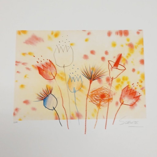 Schlote, Wilhelm - Flower Power - Giclée - hand signed