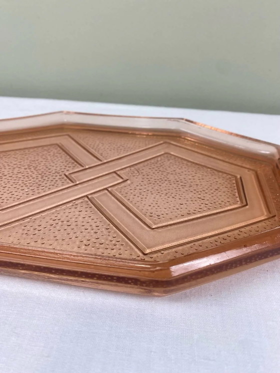 Rosaline Art Deco Tray – Table accessories, Glass (photo 3 of 8)