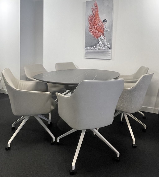 6 Leolux Mara Esszimmerstühle