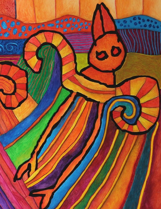 Image 1 of Paul Megens painting from 2006 'The Winds of Beer'