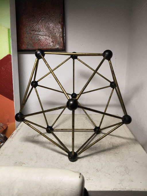 Seltene Handgefertigte Atomium Modellskulptur (22 cm) – 60er Jahre – Perfekter Zustand!