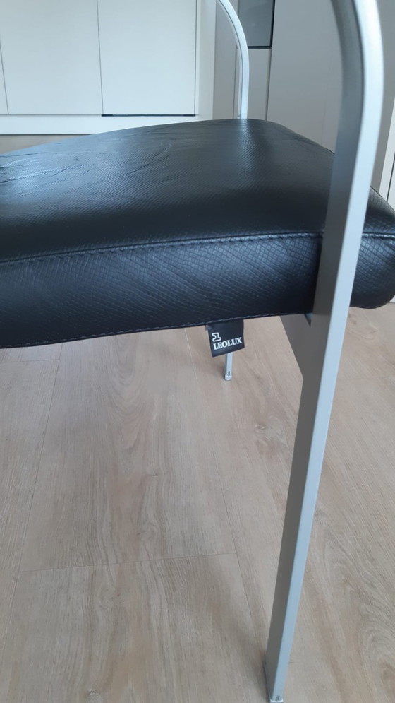 Image 1 of 2x Leolux Sentia 987 Sessel, schwarzes Leder