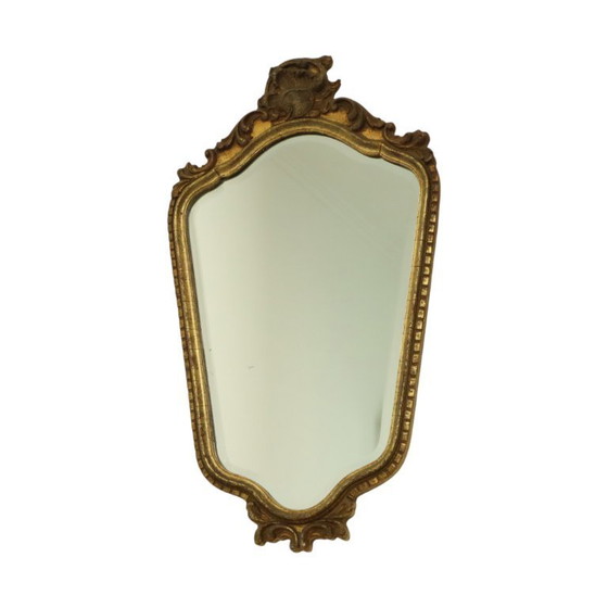 Image 1 of Specchio Deknudt in foglia d'oro di metà secolo