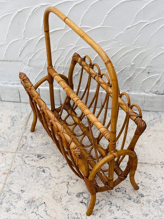 Image 1 of Bamboo Magazine Rack