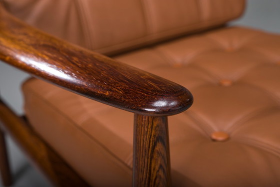 Image 1 of  Set armstoelen Model 118 in palissander van Grete Jalk voor France & Son, jaren 1960