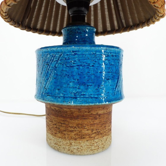 Image 1 of Skandinavische Keramik-Schreibtisch- oder Nachttischlampe, Inger Persson für den schwedischen Hersteller Rörstrand, 1960