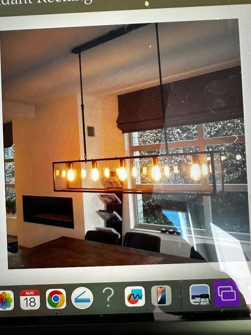 Nyche Large Cage Pendant Rectangular 6 lights